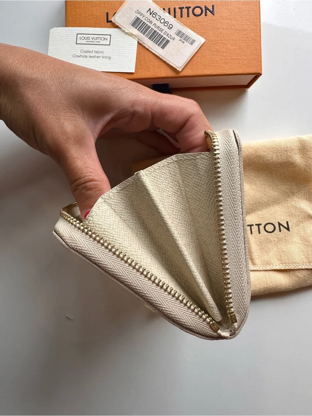 Louis Vuitton Damier Azur Zippy Coin Purse
